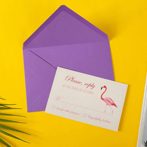 50 Pack A7 Colorful 5x7 Envelopes V Flap Invitation Envelopes for 5x7 Cards, Birthday, Weddings, Graduations, Greeting Cards 5.24 x 7.24 Inches (Multicolor)