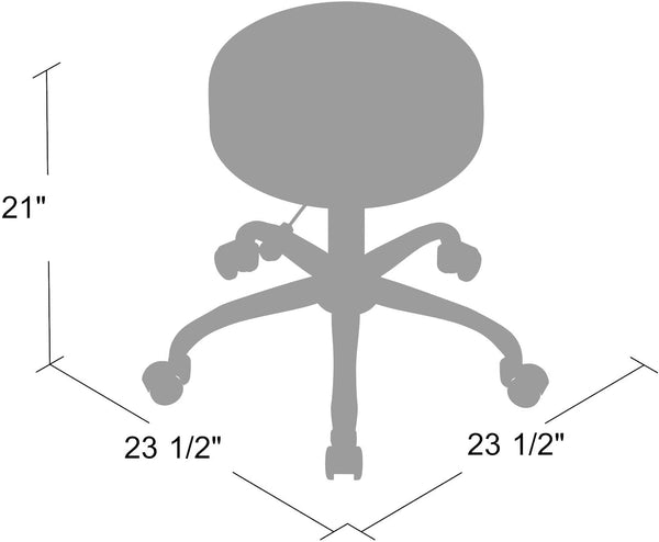 Boss Office Products Be Well Medical Spa Stool in Black