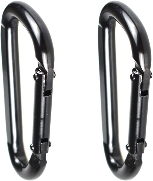 Spring Snap, Swing Buckle Sandbag Hook for Hanging Punching Bag, Hammock, Dog Leash, Rock Climbing - 500lbs Safety Traction (Black 3-Inch)