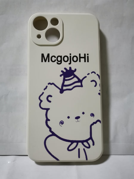 McgojoHi Compatible with iPhone 13 Case, Drop Protection, Anti-Fingerprint Cover with Lovely Pattern Phone Case