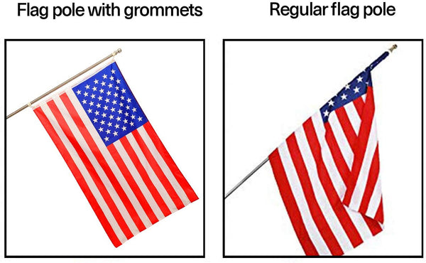 MIYA Flag Pole Without Bracket- 6 FT Flagpole Kit for American Flag - Stainless Steel Professional Flag Pole for House Garden Yard - Residential or Commercial Flag Pole(Flag Pole only)