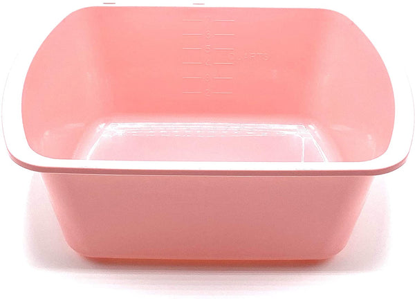 Epic Medical Supply Wash Basin Plastic 7 Quart Rectangular 1 Count (Rose)