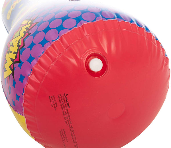 Inflatable Bopper, 47 Inches Kids Punching Bag with Bounce-Back Action, Inflatable Punching Bag for Kids Gift (Single Pack, Double Sided)