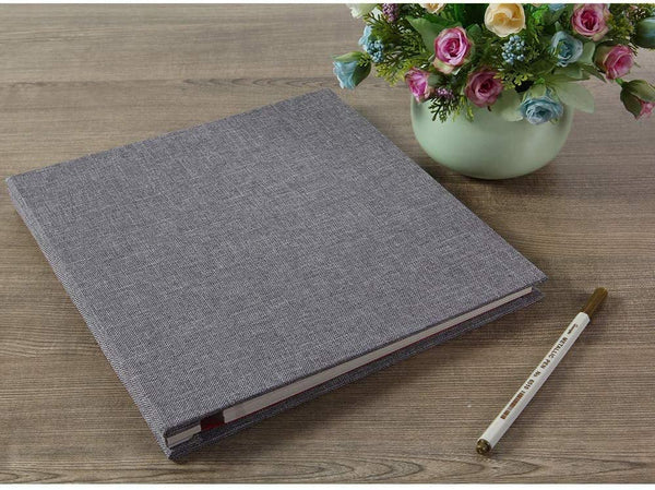 Vienrose Photo Album Self Adhesive 4x6 5x7 3x5 8.5x11 Scrapbook Magnetic Album DIY Scrap Book Length 11 x Width 10.8 (Inches) with A Metallic Pen