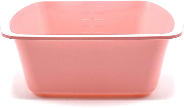 Epic Medical Supply Wash Basin Plastic 7 Quart Rectangular 1 Count (Rose)