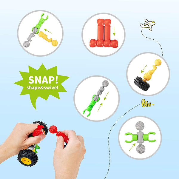 STEM Toys Building Blocks for Kids,Dlordy 110 Pcs Educational Construction Building Toys Preschool Learning Toys Engineering Creative Game Gifts