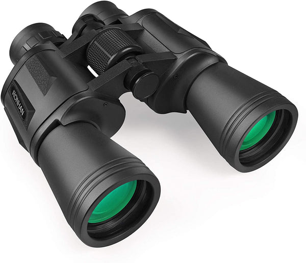 20x50 High Power Military Binoculars, Compact HD Professional/Daily Waterproof Binoculars Telescope -BAK4 Prism FMC Lens-with Case and Strap (20X50)