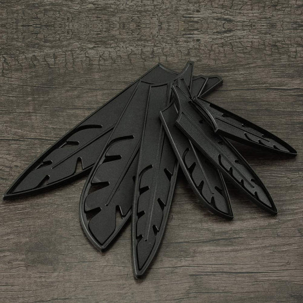 Plastic Knife Sheath, Knife Edge Guard Protectors, Universal Knife Cover Sleeves, Set Of 7 Knife Blade Guard Application For 3.5/5/7/8 Inch Japanese Chef’s Knife, Fruit Knife, Santoku Knife And More