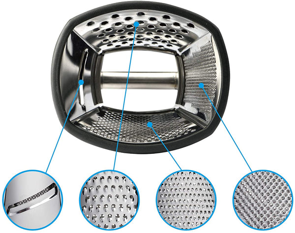 Professional Box Grater, 100% Stainless Steel with 4 Sides, Best for Parmesan Cheese, Vegetables, Ginger, XL Size