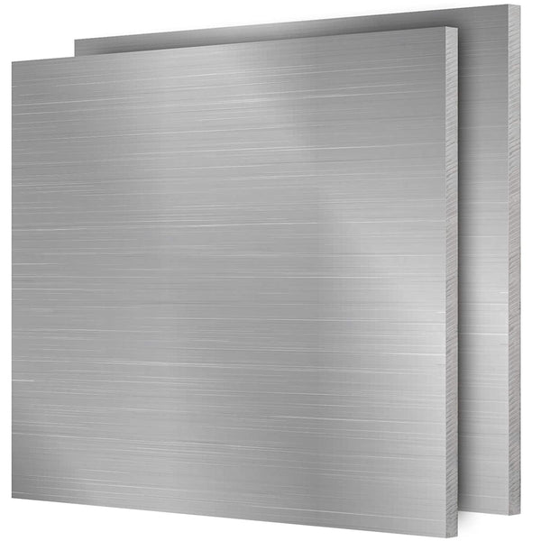 2 Pack 6061 Aluminum Sheet 12 x 12 x 1/4 Inches, Sturdy and Durable Aluminum Plate, Heavy Duty Metal Aluminum Sheet