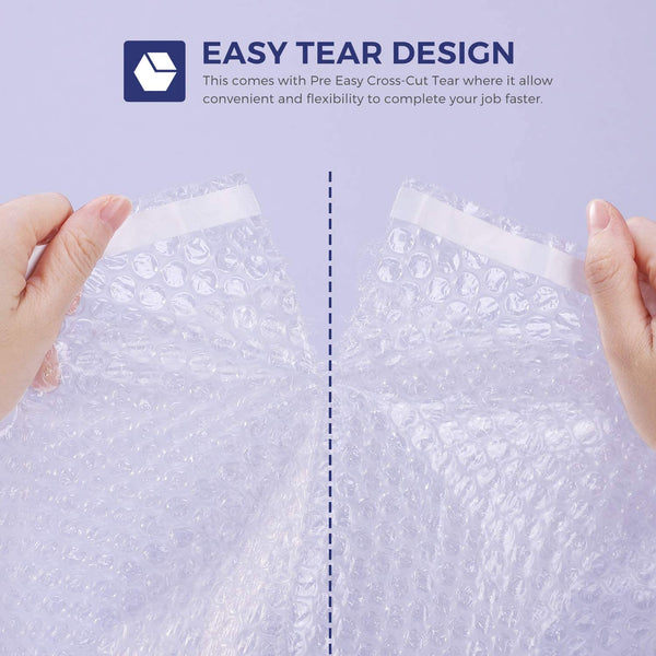 Metronic Bubble Cushion Wrap Pouches Anti-Static Bubble Bags 7.5x7.5 Inch,2 Rolls 50 Packs Bubble Cushioning Wrap Pouch Bag Rolls for Packing (Clear, 7.5x7.5)