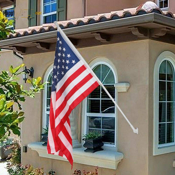 MIYA Flag Pole Without Bracket- 6 FT Flagpole Kit for American Flag - Stainless Steel Professional Flag Pole for House Garden Yard - Residential or Commercial Flag Pole(Flag Pole only)