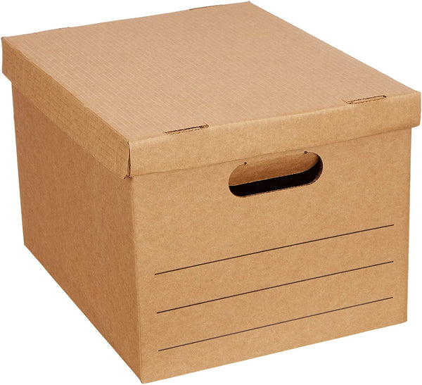 Moving Boxes with Lid and Handles - 15" x 10" x 12", Small, 20-Pack