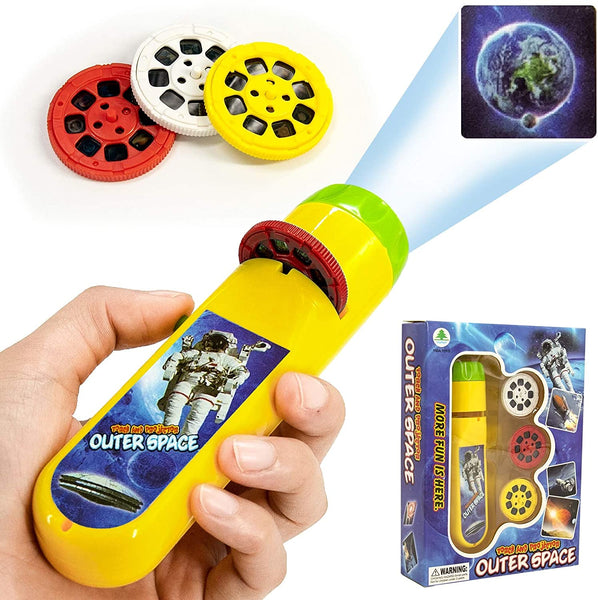 Slide Projector Torch, Flashlight Educational Toy for Children, Kids, Infant, Boy, Girl Learning Bedtime Small Torches Projection