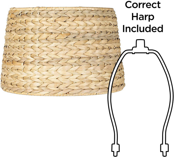 Woven Seagrass Drum Shade 10x12x8.25 (Spider) - Brentwood