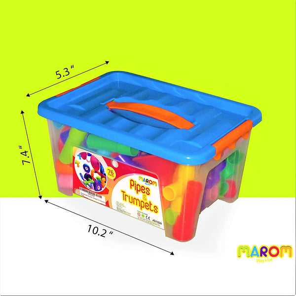 Toddlers Building Blocks STEM Toys Educational Toys for Kids Age 3-5 Pipes Building Toys Age 3 Preschool Motor Skill Learning Toys Gifts Boy