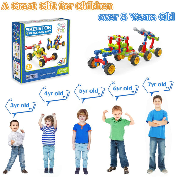 STEM Toys Building Blocks for Kids,Dlordy 110 Pcs Educational Construction Building Toys Preschool Learning Toys Engineering Creative Game Gifts
