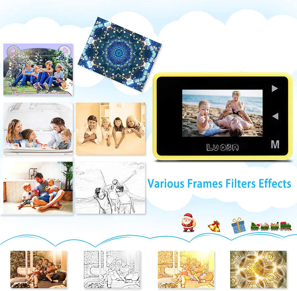 Waterproof Children Digital Camera for Kids Birthday Gifts Age 3-10,FHD Video Toddler Toy Camera  with 32GB SD Card (Blue)