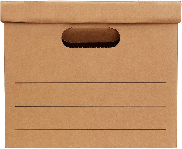 Moving Boxes with Lid and Handles - 15" x 10" x 12", Small, 20-Pack