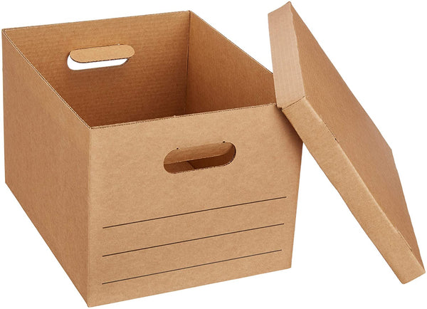 Moving Boxes with Lid and Handles - 15" x 10" x 12", Small, 20-Pack