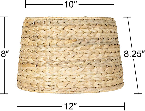 Woven Seagrass Drum Shade 10x12x8.25 (Spider) - Brentwood