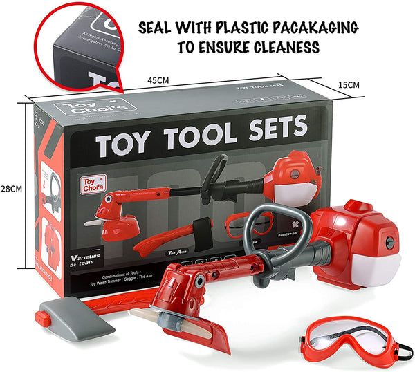 Weed Wacker Toy Play Set, Toy Weed Eater Outside Preschool Gardening Lawn Toy Gift for Toddler Children Boys and Girls
