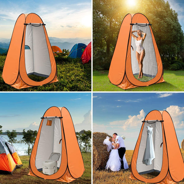 anngrowy Pop Up Privacy Tent Shower Tent Portable Outdoor Camping Bathroom Toilet Tent Changing Dressing Room Privacy Shelters Room for Hiking and Beach Sun Shelter Picnic Fishing– UPF40+ Waterproof