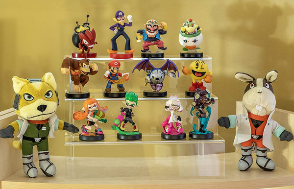 Combination of Life 3 Steps Acrylic Riser Display Stand Shelf for Amiibo Funko Pops Figures Clear 9 inches W by 6.25 inches D