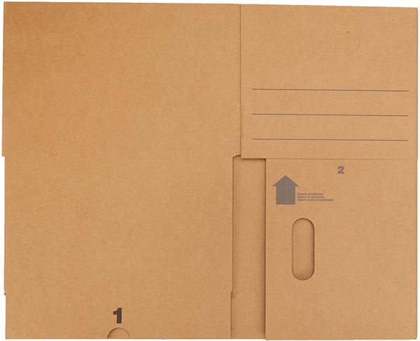 Moving Boxes with Lid and Handles - 15" x 10" x 12", Small, 20-Pack