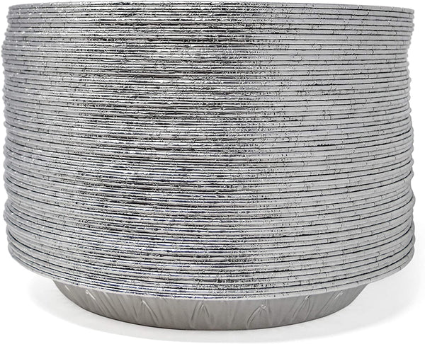 (60 Pack) Premium 9-Inch Pie Pans l Disposable Aluminum Foil l Heavy-Duty l Tin Plates for Tart Quiche Pies
