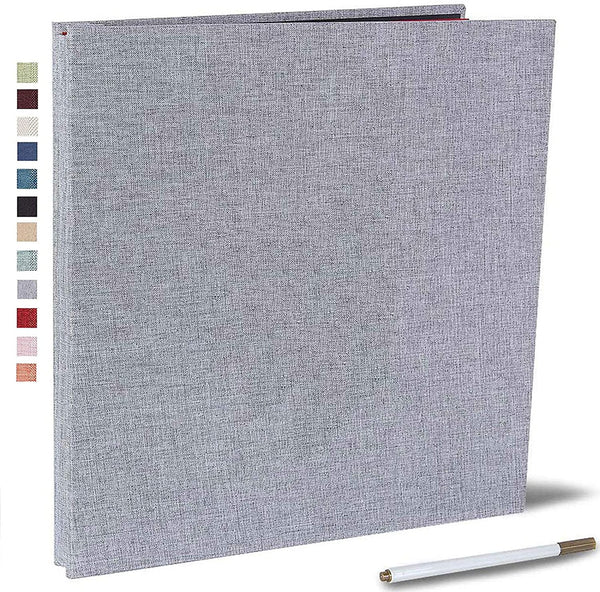 Vienrose Photo Album Self Adhesive 4x6 5x7 3x5 8.5x11 Scrapbook Magnetic Album DIY Scrap Book Length 11 x Width 10.8 (Inches) with A Metallic Pen
