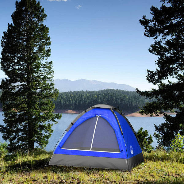 2 Person Tent – Rain Fly & Carrying Bag – Lightweight Dome Tents for Kids or Adults – Camping, Backpacking, and Hiking Gear by Wakeman Outdoors