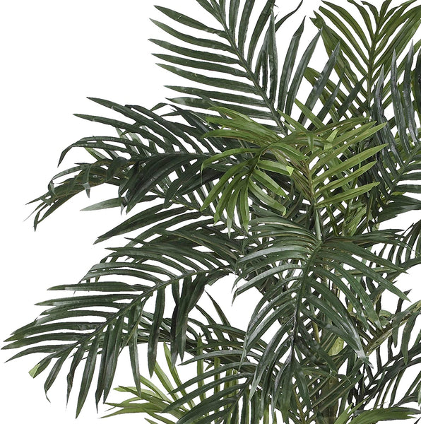 Nearly Natural 5289 6.5ft. Golden Cane Palm Silk Tree,Green