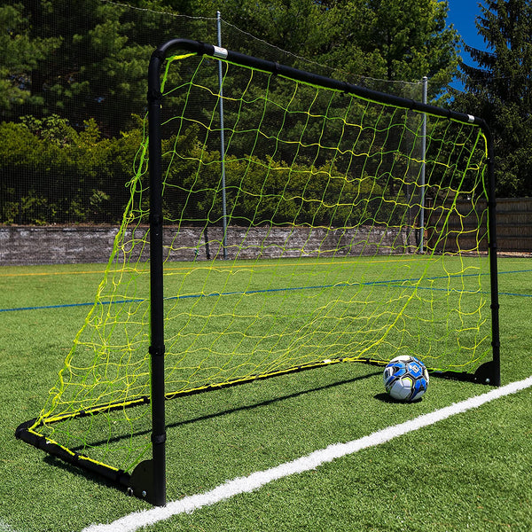 Franklin Sports Premier Steel Soccer Goal – Portable Soccer Net – Foldable Soccer Goal – 4 Ft by 6 Ft – Kids Backyard Soccer Net – Easy Assembly
