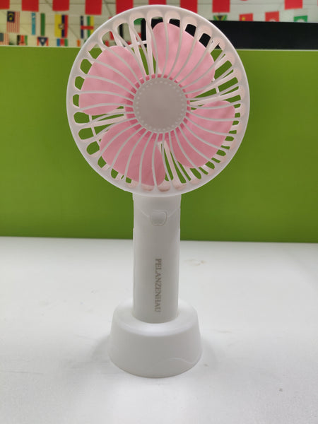 PELANZENHAU Super Small Portable Handheld Electric Fan Personal USB Rechargeable Battery Operated, Stroller/Desk Table Hands Free Mini Fan, Pocket Size for Outdoor Travel Camping