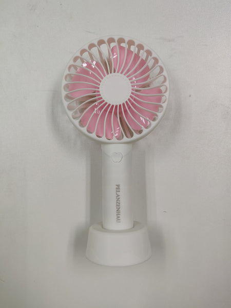 PELANZENHAU Super Small Portable Handheld Electric Fan Personal USB Rechargeable Battery Operated, Stroller/Desk Table Hands Free Mini Fan, Pocket Size for Outdoor Travel Camping