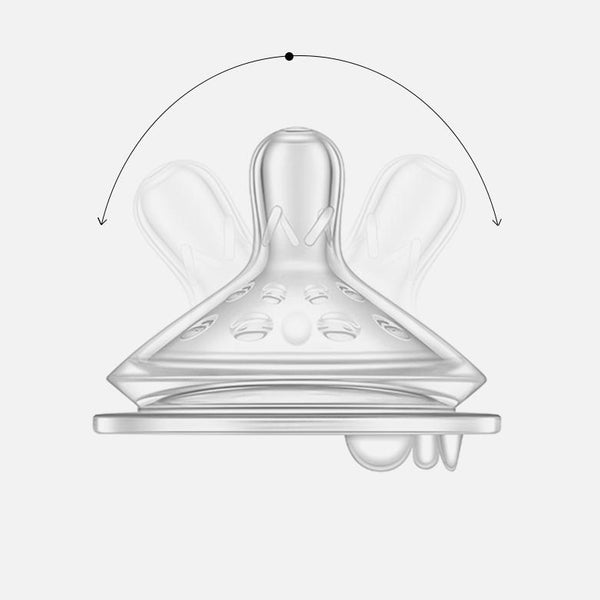QUOPID Feeding Bottle, Anti-Colic Feeding Bottle for Newborn Baby, Resistant to Falling, Suitable for 0-3-6 Months Infants